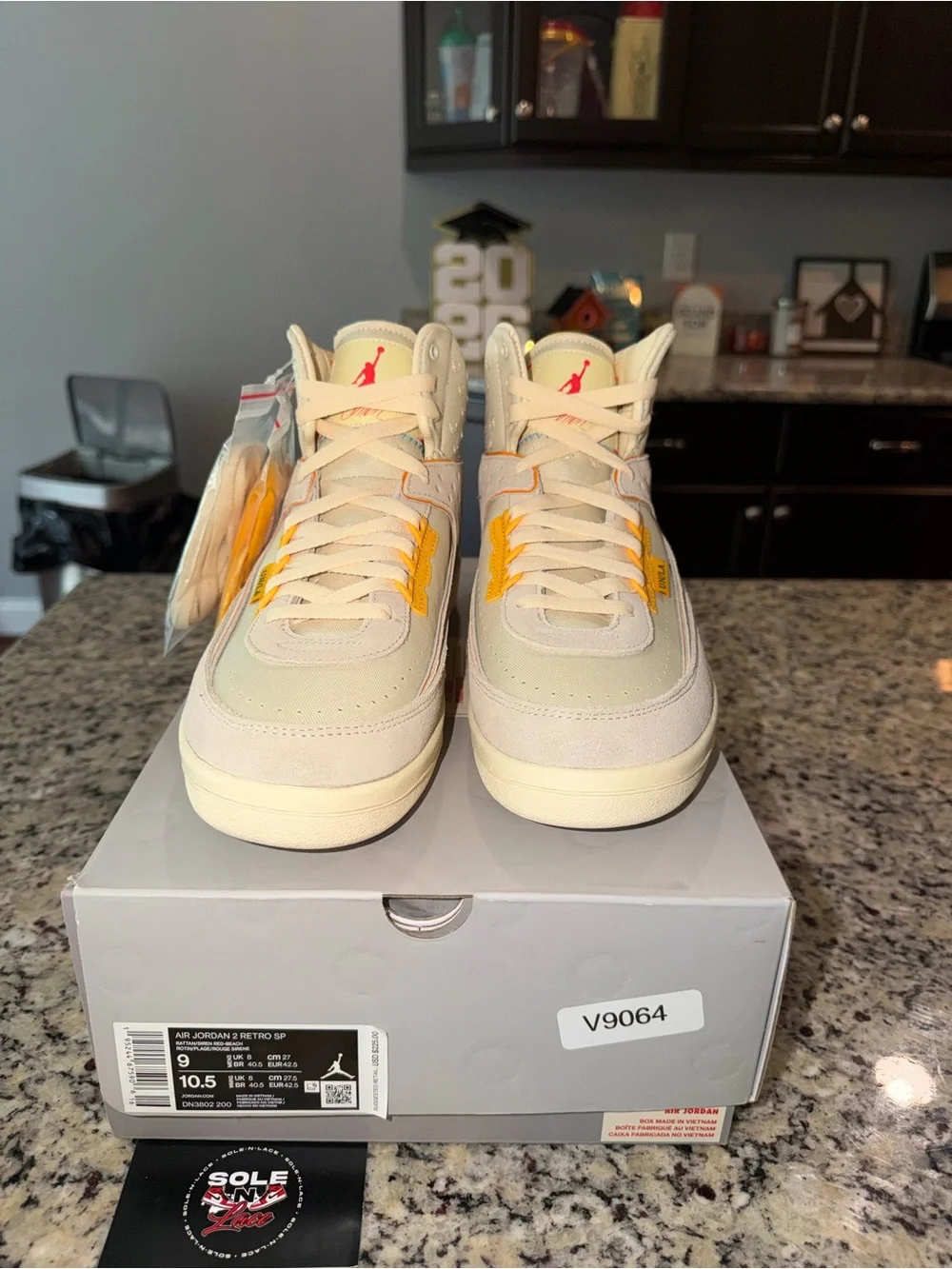 Size 9 Jordan 2 Retro SP Union Rattan SKU DN3802-200 Brand New